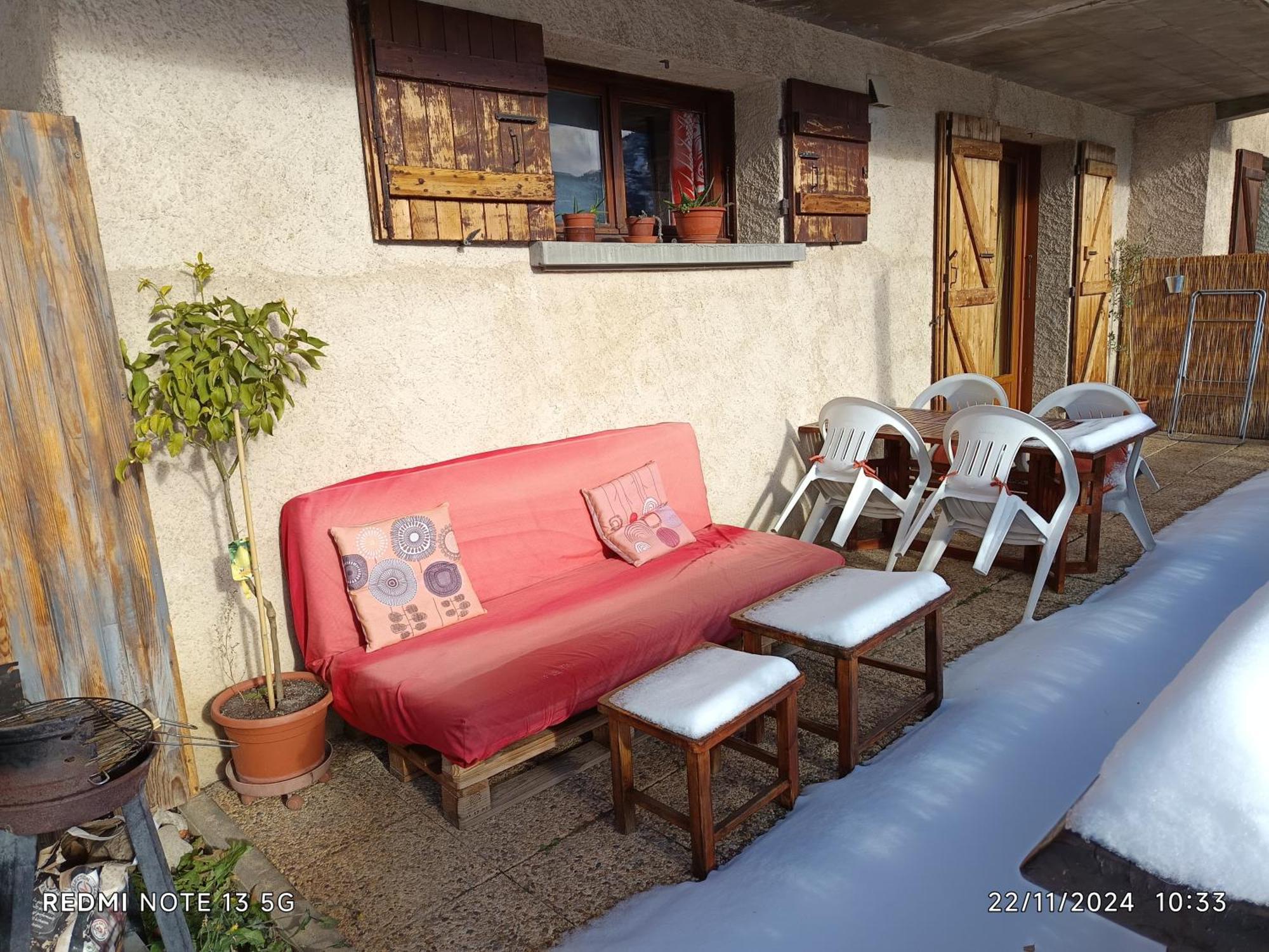 Studio sympa avec terrasse , maxi 4 pers.Briançon Exterior foto